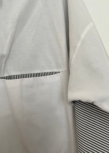 Düğmeli Beyaz Kadın Gömlek - Görsel 4