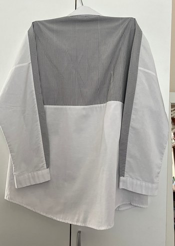 Düğmeli Beyaz Kadın Gömlek - Görsel 10