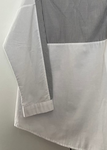 Düğmeli Beyaz Kadın Gömlek - Görsel 11