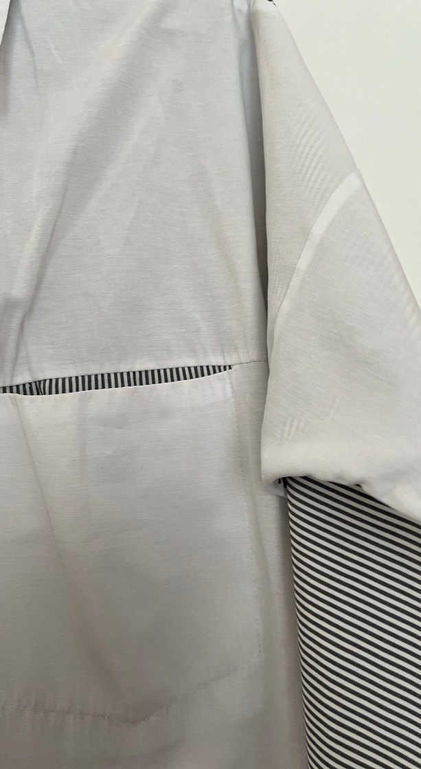 Düğmeli Beyaz Kadın Gömlek - Görsel 4