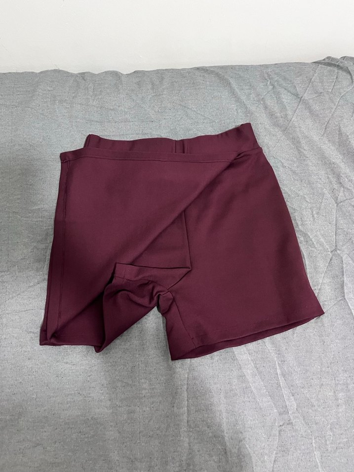 Bordo Hamile Eşofman Altı, Fermuarlı, Normal Boy - Görsel 4