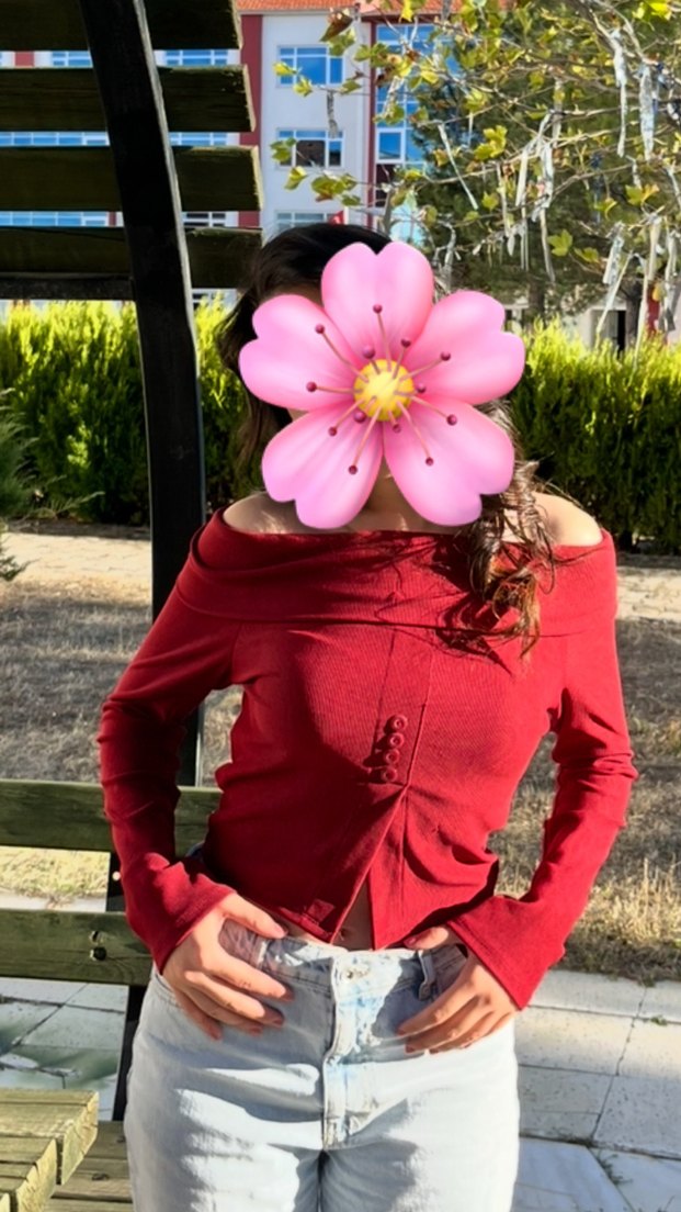 Kız Çocuk Koyu Pembe Düğmeli Bolero - Görsel 3