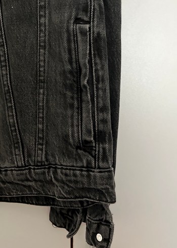 Siyah Düğmeli  Denim Ceket - Görsel 5