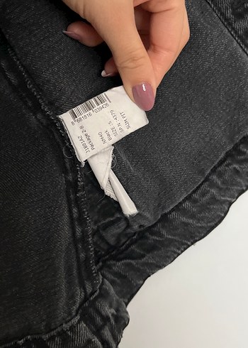Siyah Düğmeli  Denim Ceket - Görsel 12
