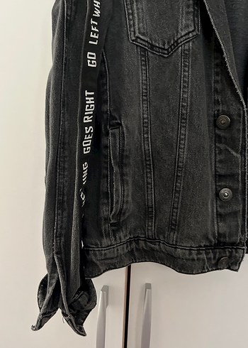 Siyah Düğmeli  Denim Ceket - Görsel 3