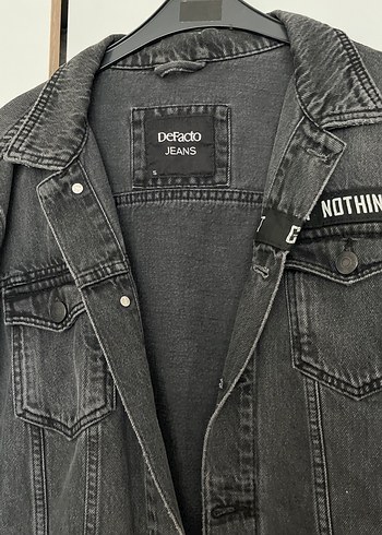 Siyah Düğmeli  Denim Ceket - Görsel 2