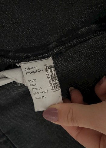 Siyah Düğmeli  Denim Ceket - Görsel 14