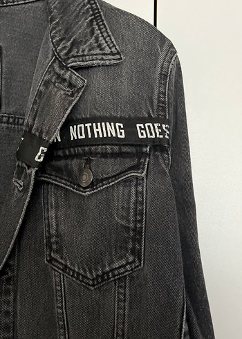 Siyah Düğmeli  Denim Ceket - Görsel 4