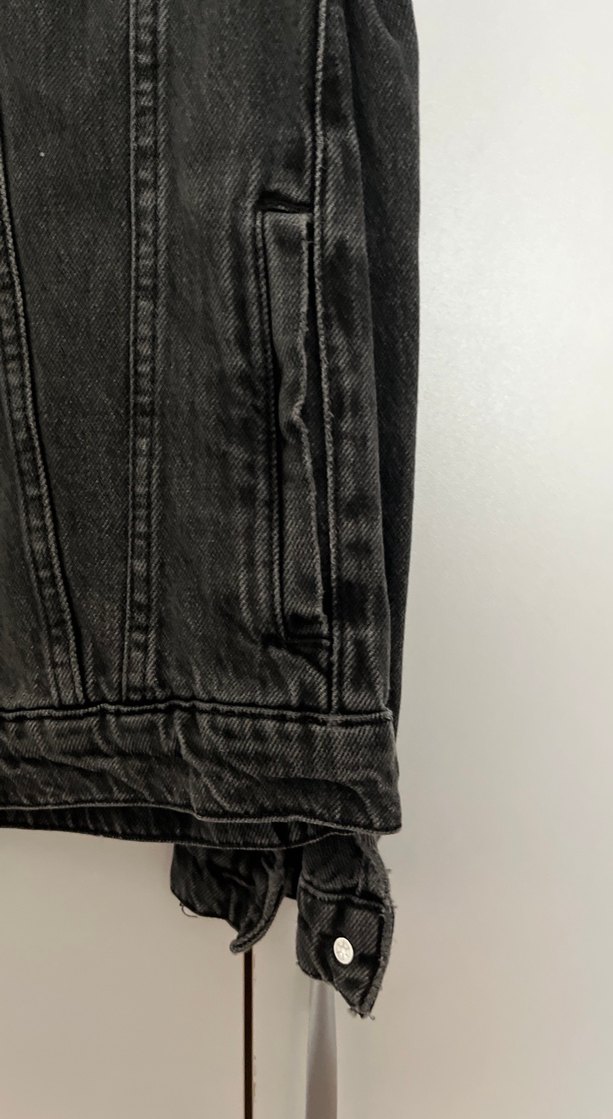 Siyah Düğmeli  Denim Ceket - Görsel 5