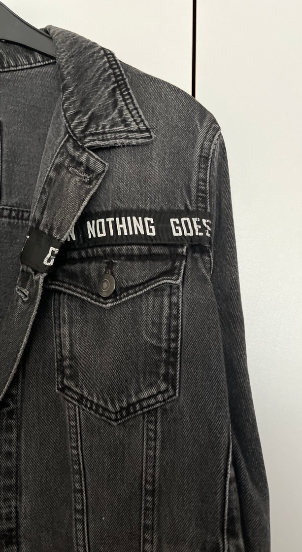 Siyah Düğmeli  Denim Ceket - Görsel 4