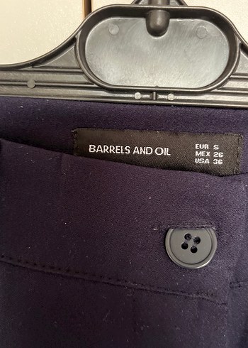 Lacivert  kumaş Kadın Pantolon - Görsel 8