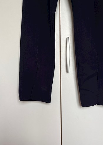 Lacivert  kumaş Kadın Pantolon - Görsel 4