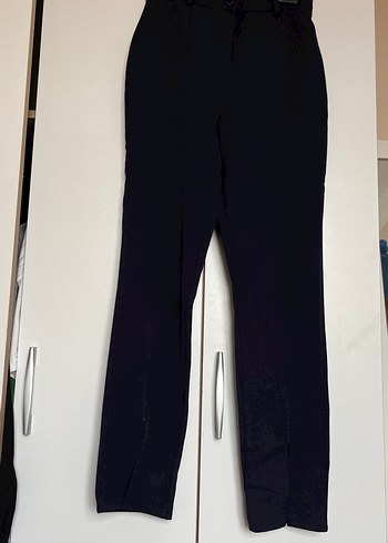 Lacivert  kumaş Kadın Pantolon - Görsel 6