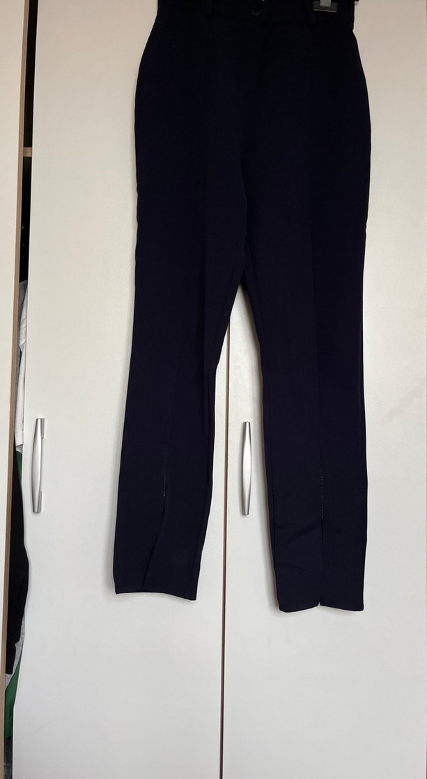 Lacivert  kumaş Kadın Pantolon - Görsel 5