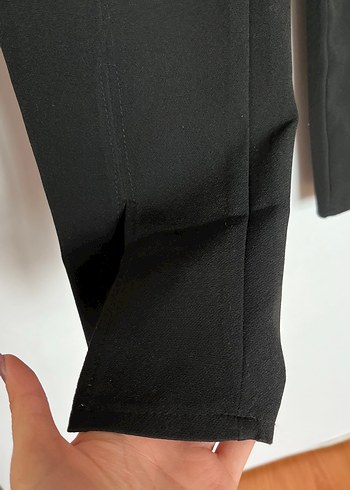 Kadın Siyah Kumaş Pantolon - Görsel 4