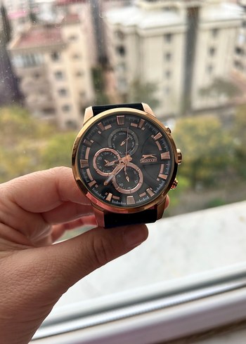 Slazenger Rose Gold Sikligiyla Modern Erkek Kol Saati