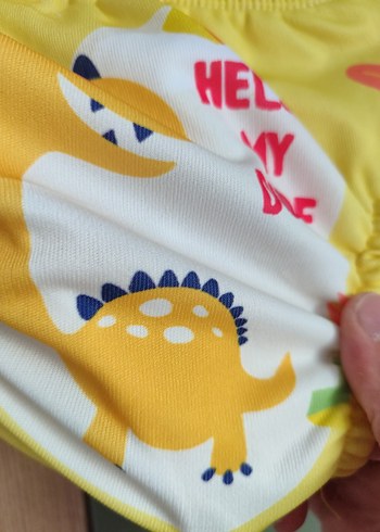 Renkli Baskılı Sarı Çocuk Alıştırma külodu - Görsel 3