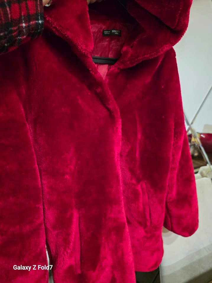 Benedetto Kadın Kapüşonlu Kürk 36 38 Beden - Görsel 4