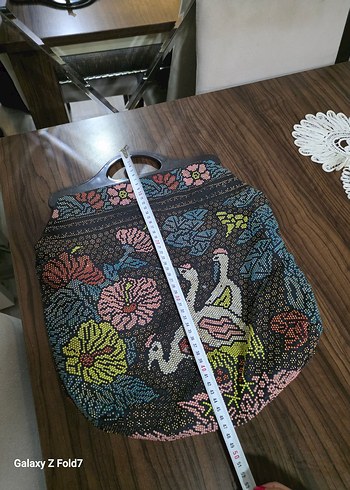 Boncuk İşlemeli Bohem Kadın Çanta - Görsel 4