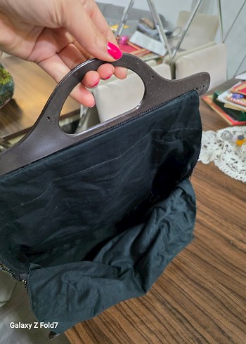 Boncuk İşlemeli Bohem Kadın Çanta - Görsel 3