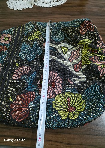 Boncuk İşlemeli Bohem Kadın Çanta - Görsel 5