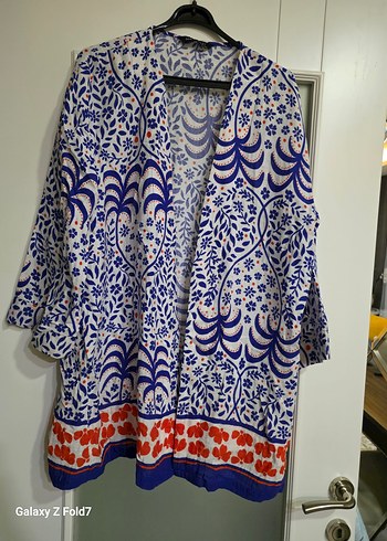 Bohem Uzun Kollu Mini Kimono 44 46 Beden - Görsel 2