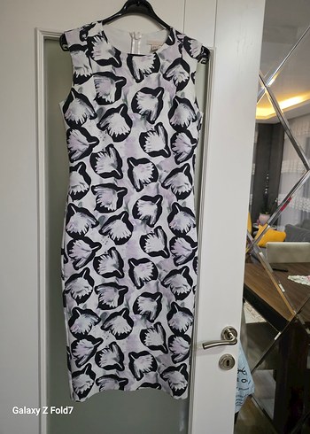 H&M 42 Beden Uzun Kalem Elbise - Görsel 2