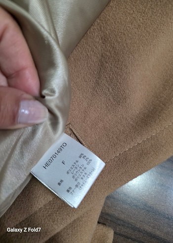 Kürklü Bej Midi Kadın Kaban 38 Beden - Görsel 8