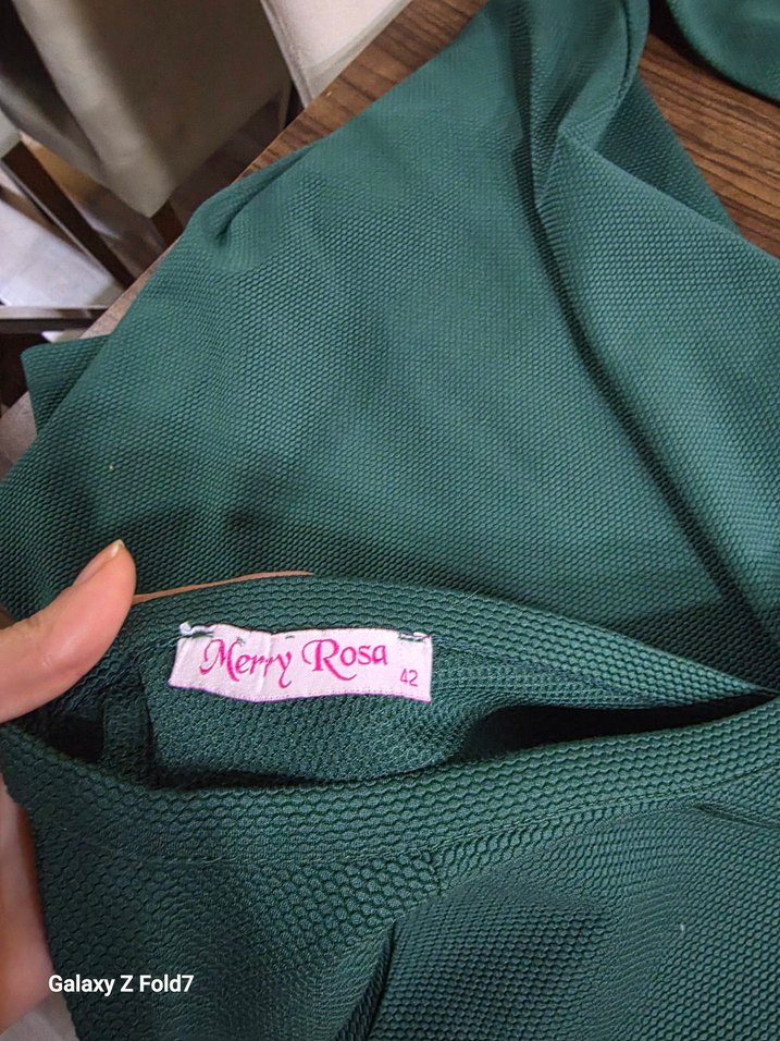 Kadın Yeşil Basic Uzun Kollu Bluz - Görsel 4