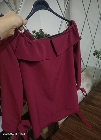 s Beden Omuz Dekolteli Bluz 36 Beden