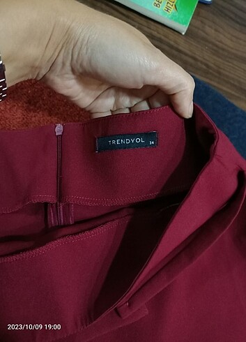 xs Beden bordo Renk Mini Etek 34 Beden XS 