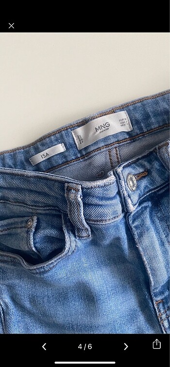 xs Beden mavi Renk Mango jean
