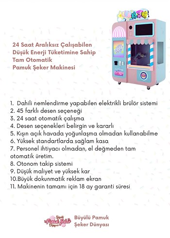 Renkli Otomatik pamuk şeker Makinesi - Görsel 11