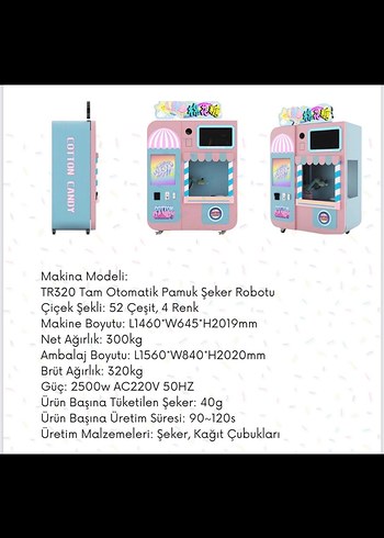 Renkli Otomatik pamuk şeker Makinesi - Görsel 10