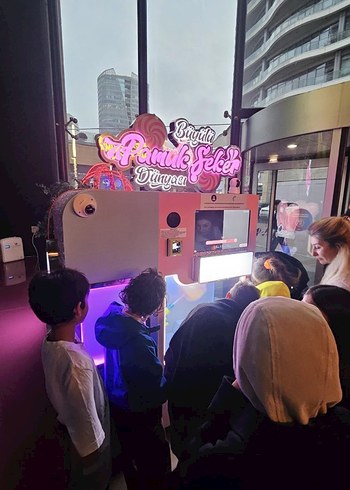 Renkli Otomatik pamuk şeker Makinesi - Görsel 7