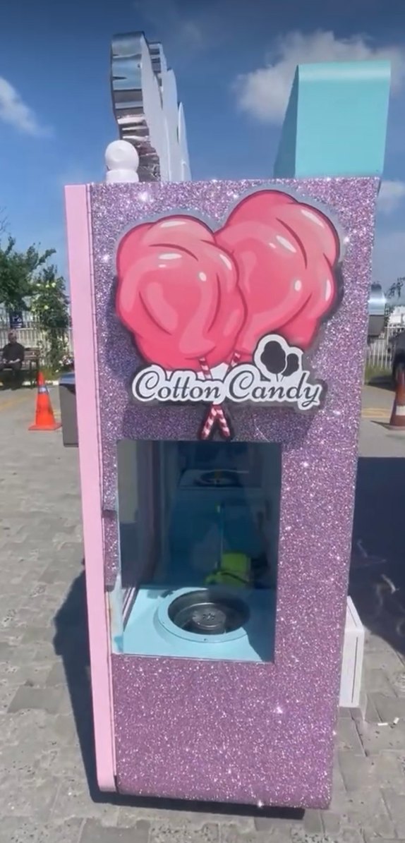 Renkli Otomatik pamuk şeker Makinesi - Görsel 3