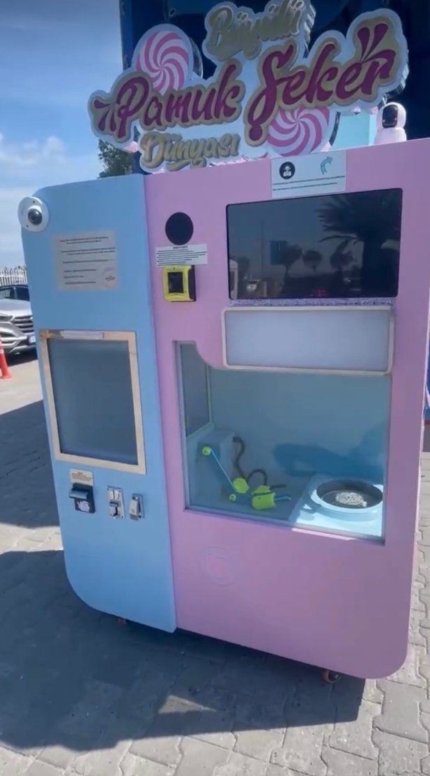 Renkli Otomatik pamuk şeker Makinesi - Görsel 2