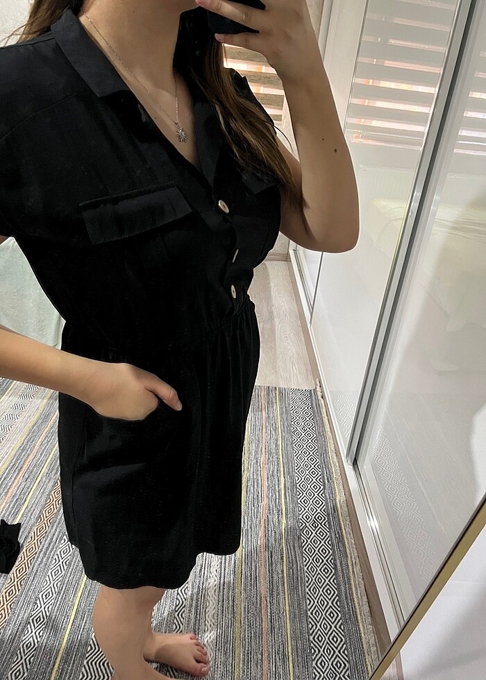 Düğmeli elbise - Görsel 4