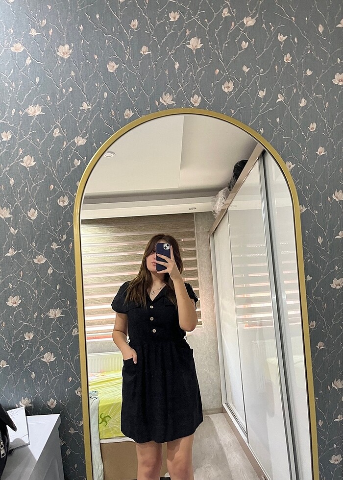 Düğmeli elbise - Görsel 3