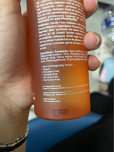 Beden Crem Co Serum ve Tonik