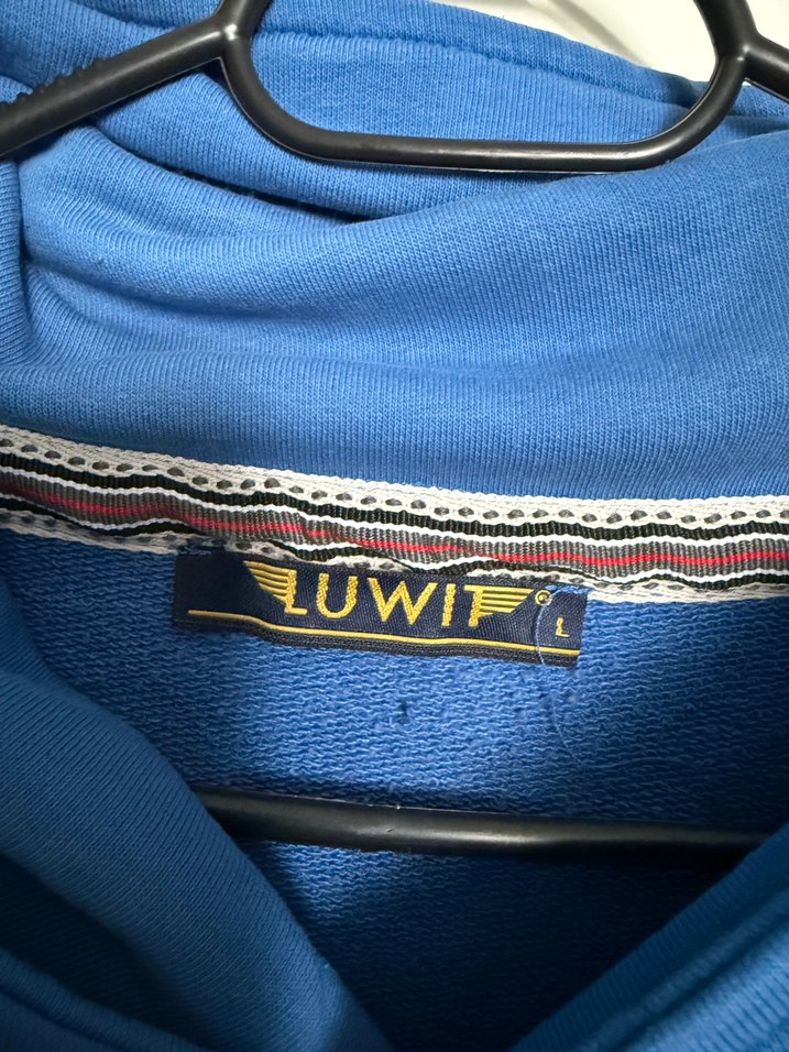 Mavi Yarım Fermuarlı Yaka Sweatshirt - Görsel 4