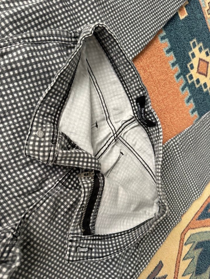 Bershka Kadın Gri Kemerli Kumaş Pantolon - Görsel 2