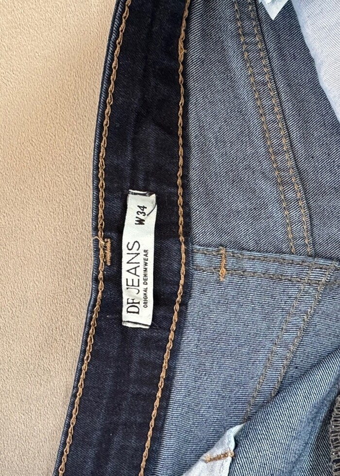 Defacto kadın lacivert kot şort - Görsel 4