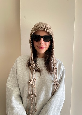 Kore Tarzı Örgü Kadın Bere - Görsel 2