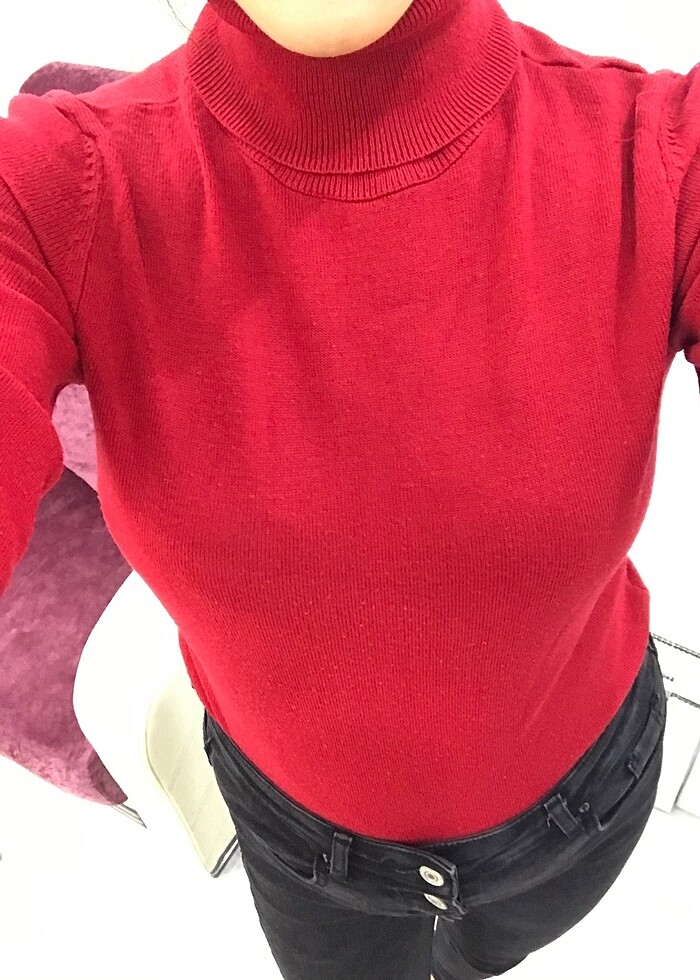 Triko kazak boğazlı - Görsel 3