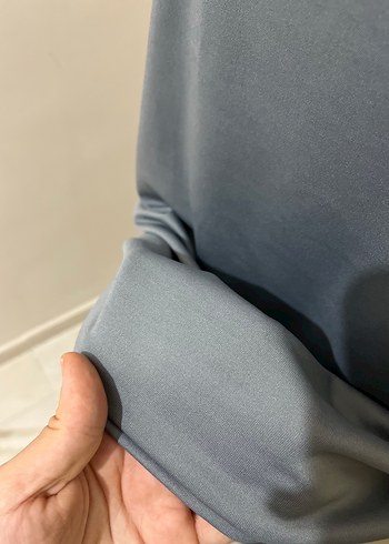 Gri Yüksek Yakalı Kadın Tunik - Görsel 4