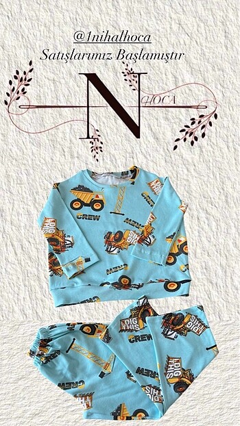 5 yaş çocuk pijama takımı