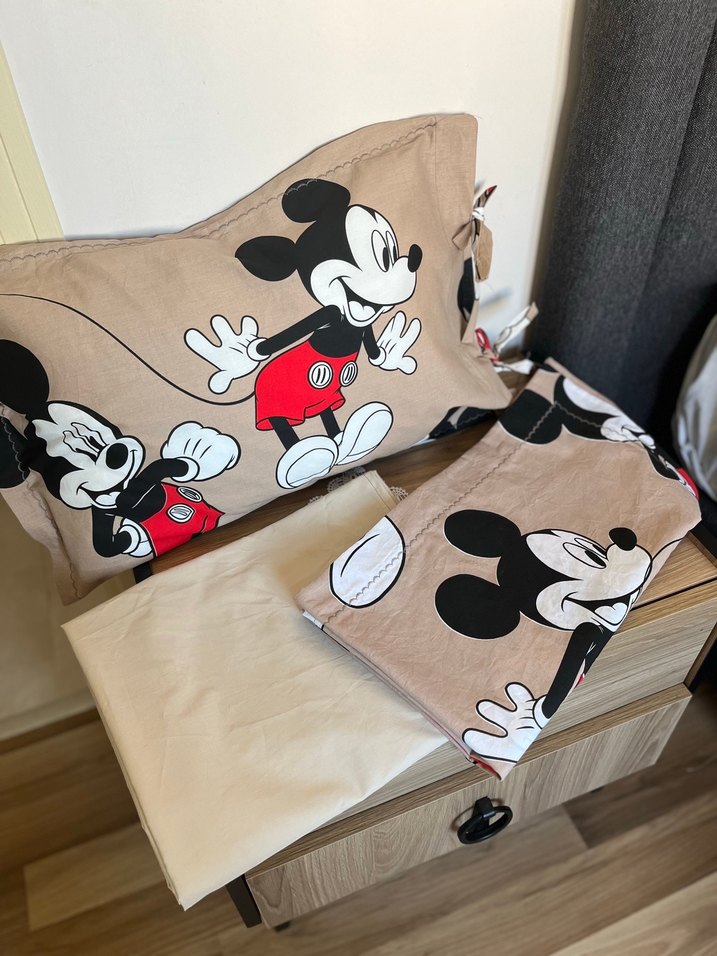 Mickey Mouse Baskılı Bebek Nevresim Takımı - Görsel 4