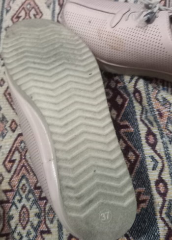 Bej Bağcıklı Kadın Dolgu Topuklu Ayakkabı - Görsel 3