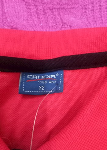 Kız Çocuk Kırmızı Polo Tişört - Görsel 4